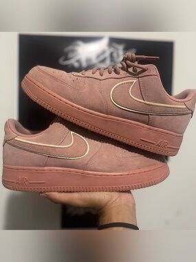 Nike Air Force 1 low LV 08’ suede Pink stardust size 9